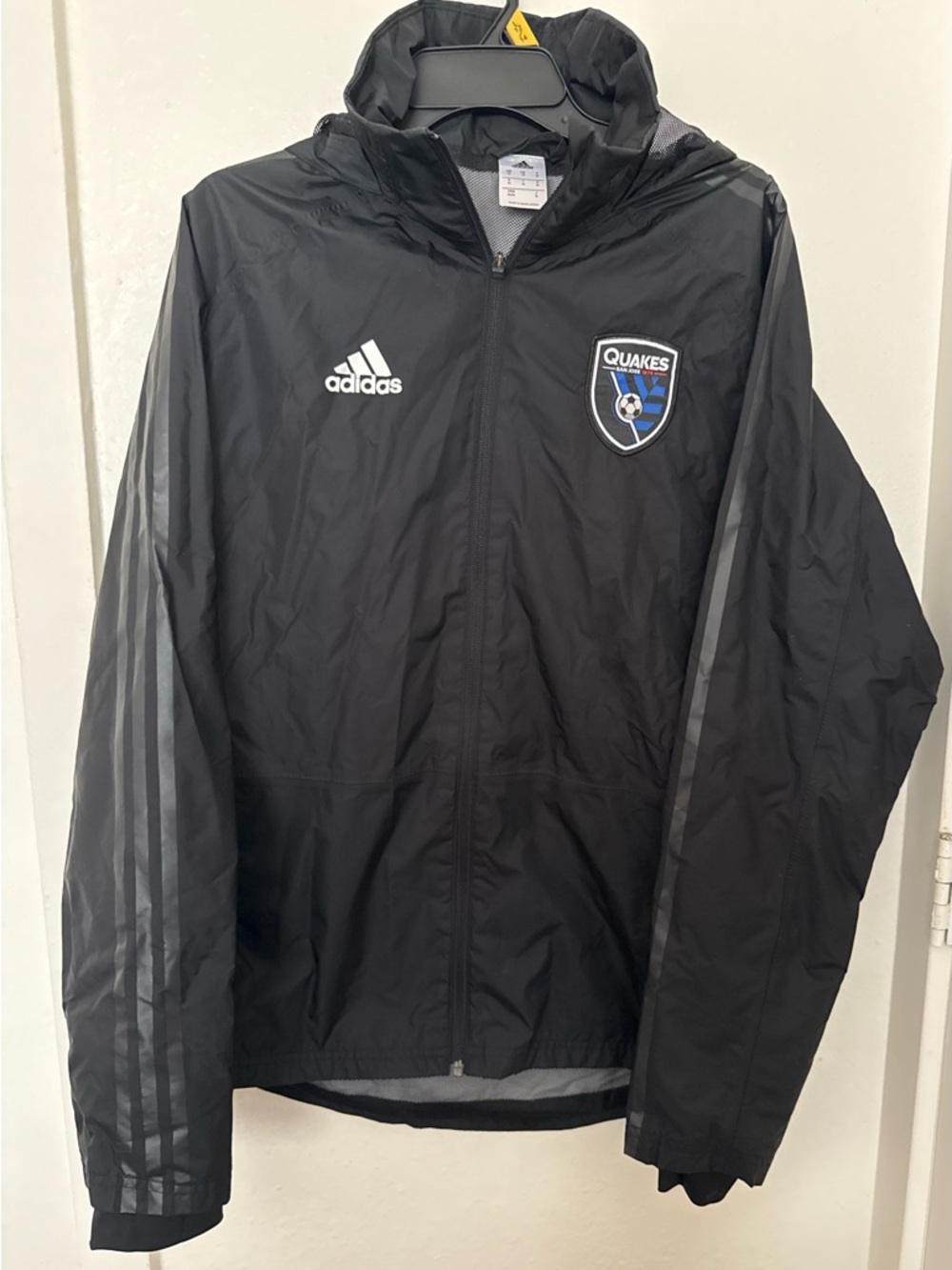 Adidas | Men’s San Jose Earthquakes On Field Windbreaker Jacket Medium